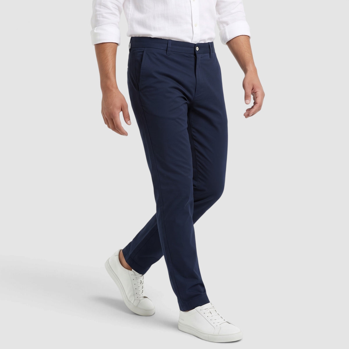 Men’s Slim Fit Casual Chino Pants – Stretch Straight Leg Trousers