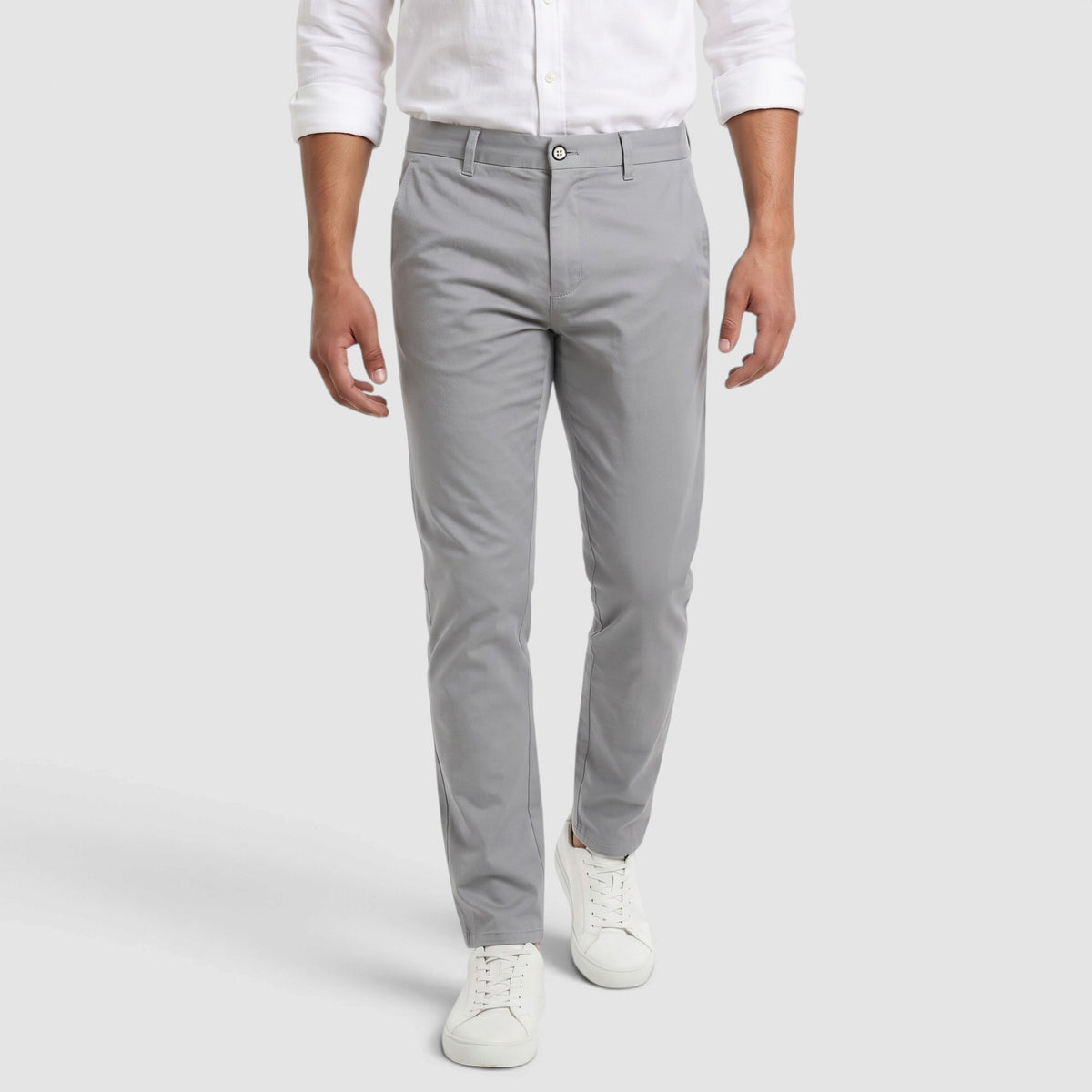 Men’s Slim Fit Casual Chino Pants – Stretch Straight Leg Trousers