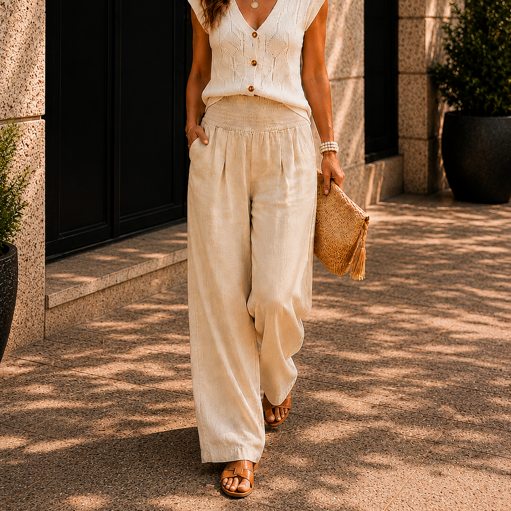 Women's Relaxed Resort Wide Leg Trousers