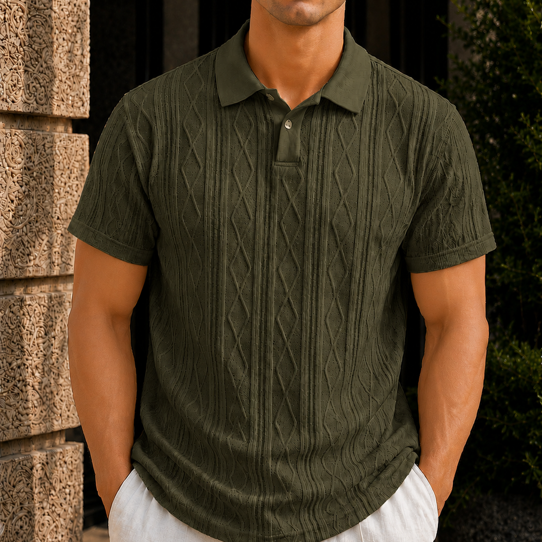 WeFind | Men's Knit Polo Shirt