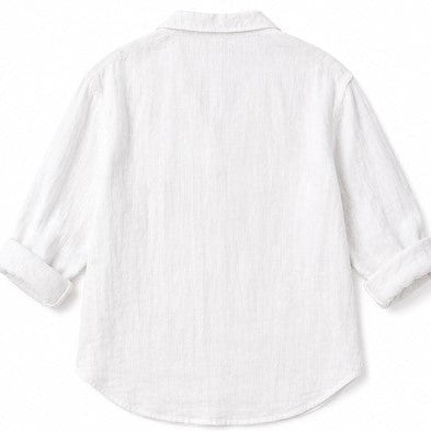 WeFind | Women’s Oversized Linen Look Button Up Blouse