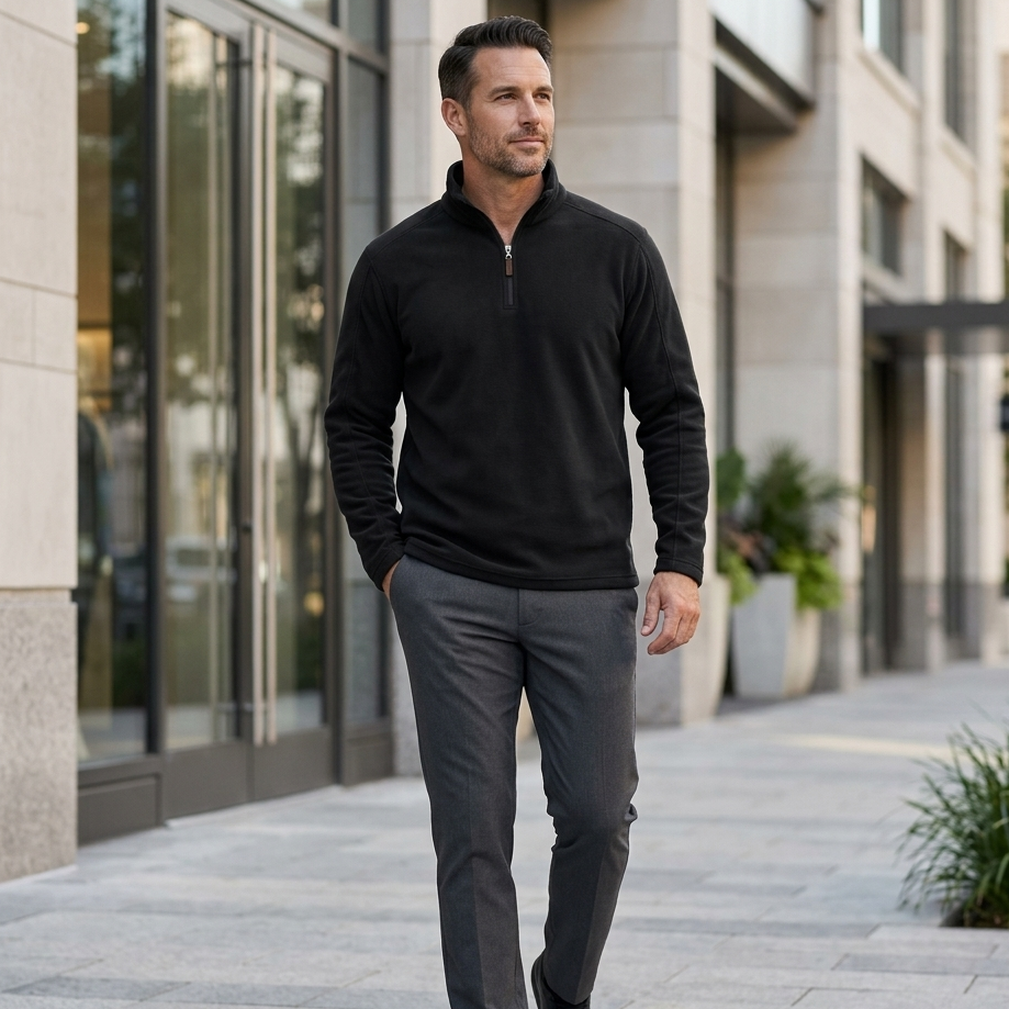 Men’s Quarter Zip Pullover Sweater