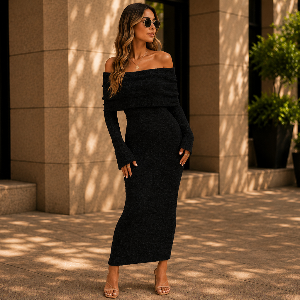 Women's Off The Shoulder Beach Cover Up Maxi Dress