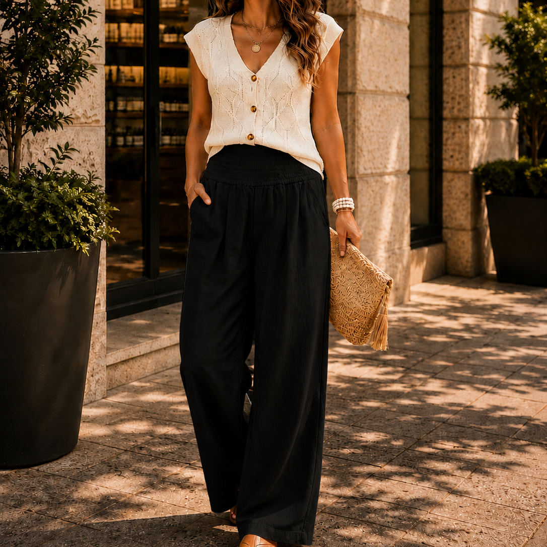 Women's Relaxed Resort Wide Leg Trousers