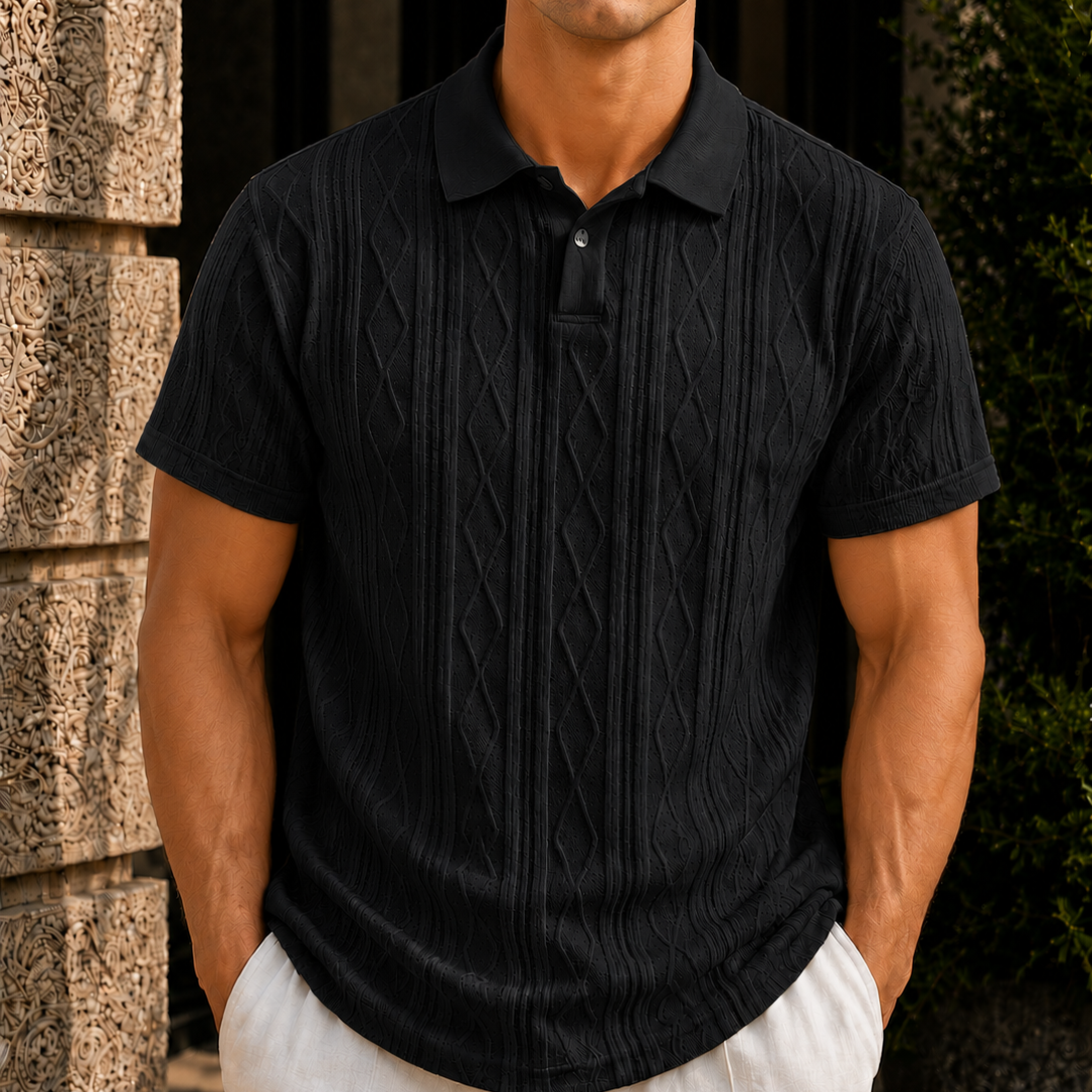 Men's Knit Polo Shirt