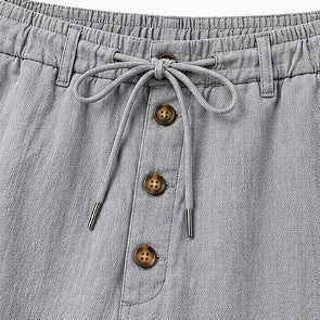 WeFind | Men's Lightweight Drawstring Linen Blend Pants