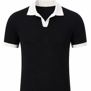 WeFind | Men's Lapel Short Sleeve Top