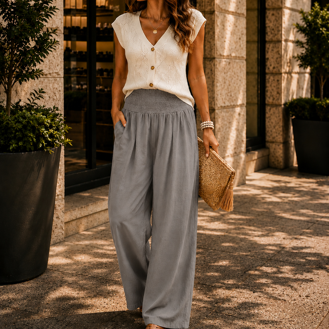 Women's Relaxed Resort Wide Leg Trousers