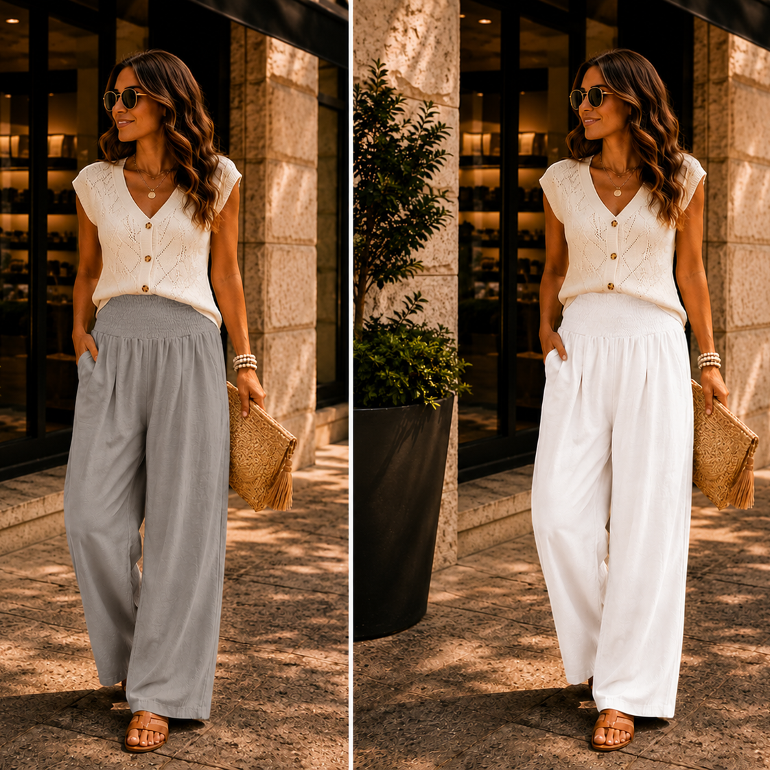 Women's Relaxed Resort Wide Leg Trousers