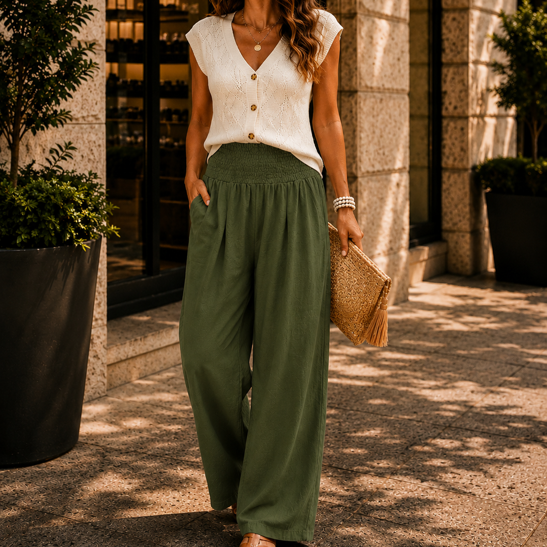 Women's Relaxed Resort Wide Leg Trousers
