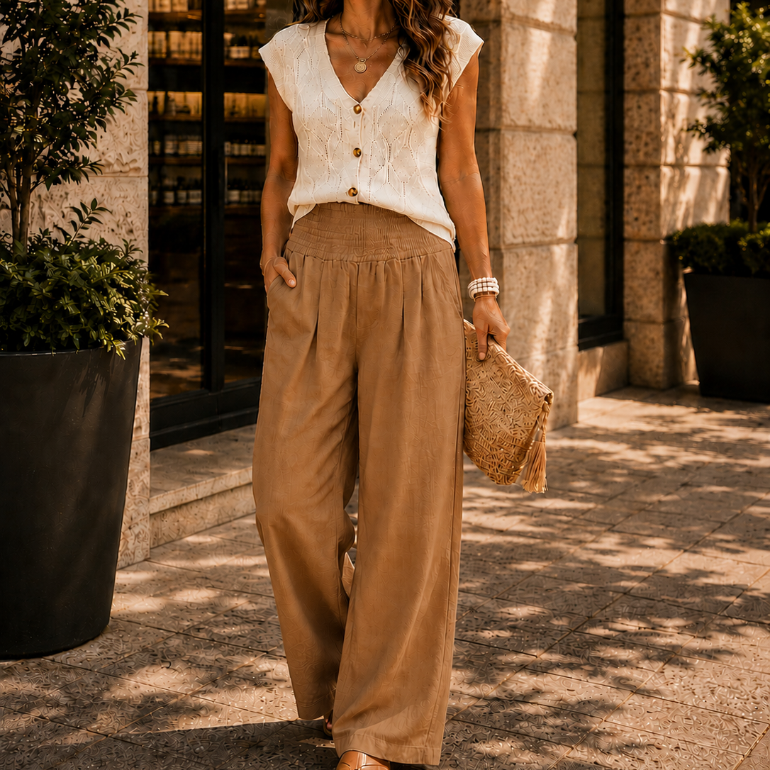 Women's Relaxed Resort Wide Leg Trousers