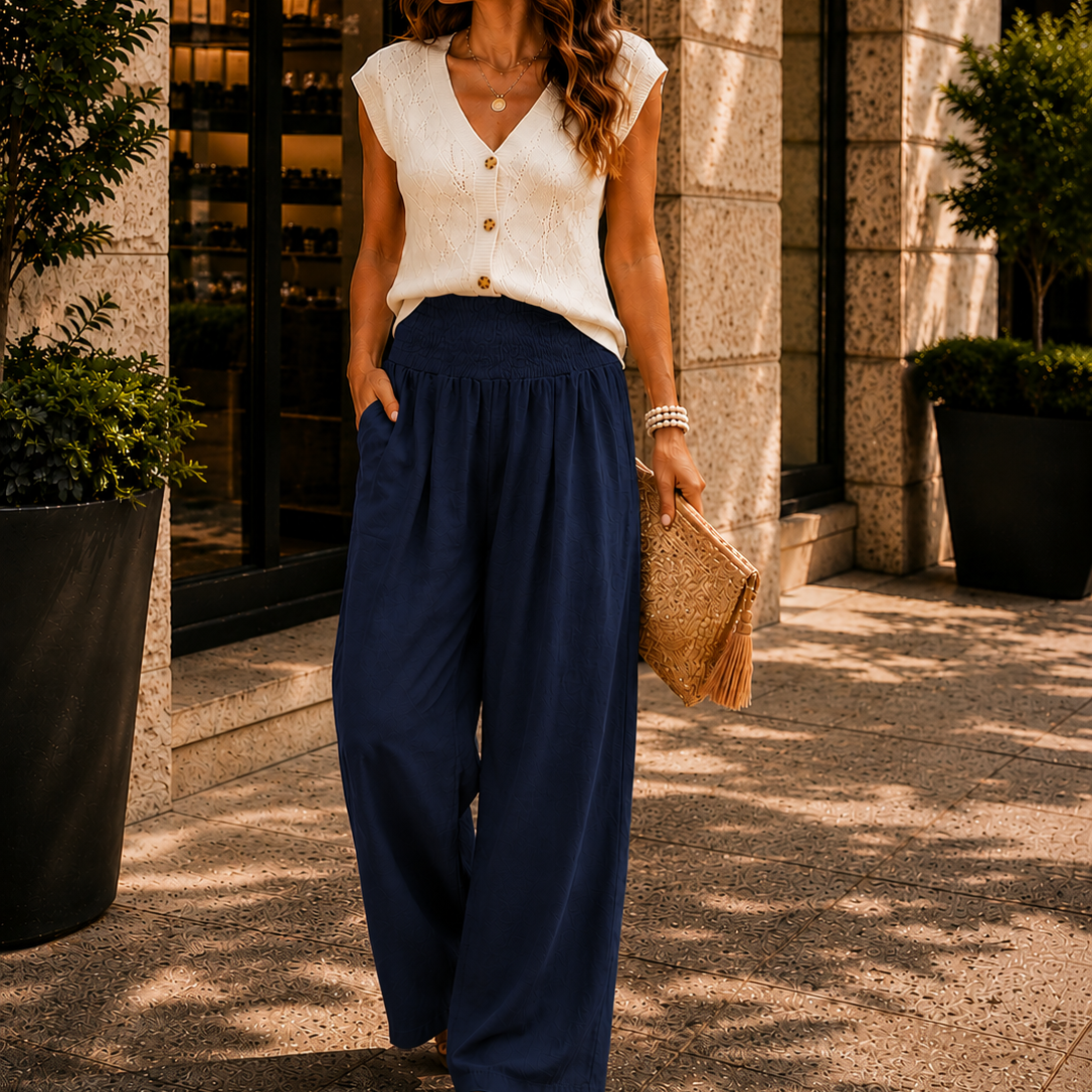 Women's Relaxed Resort Wide Leg Trousers