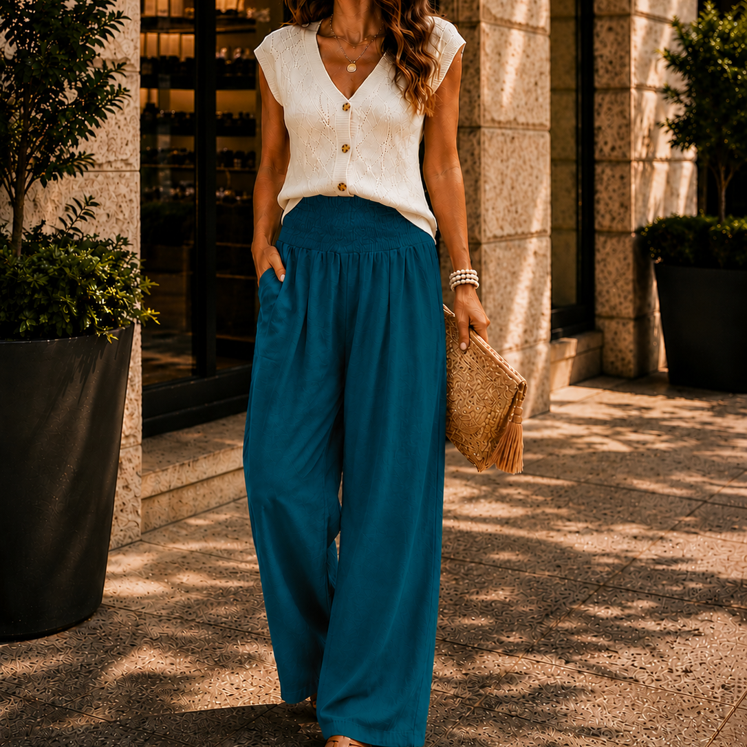 Women's Relaxed Resort Wide Leg Trousers
