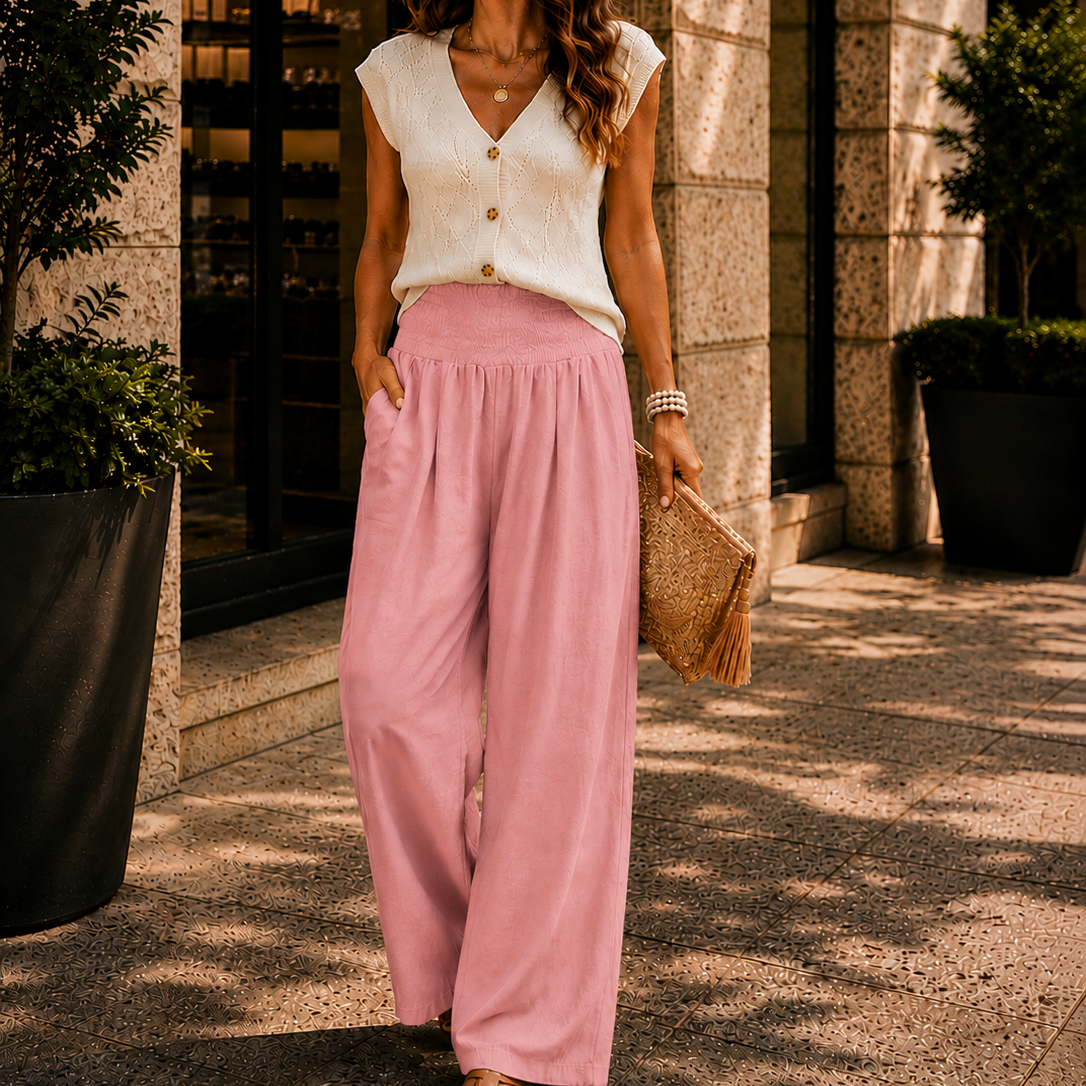 Women's Relaxed Resort Wide Leg Trousers