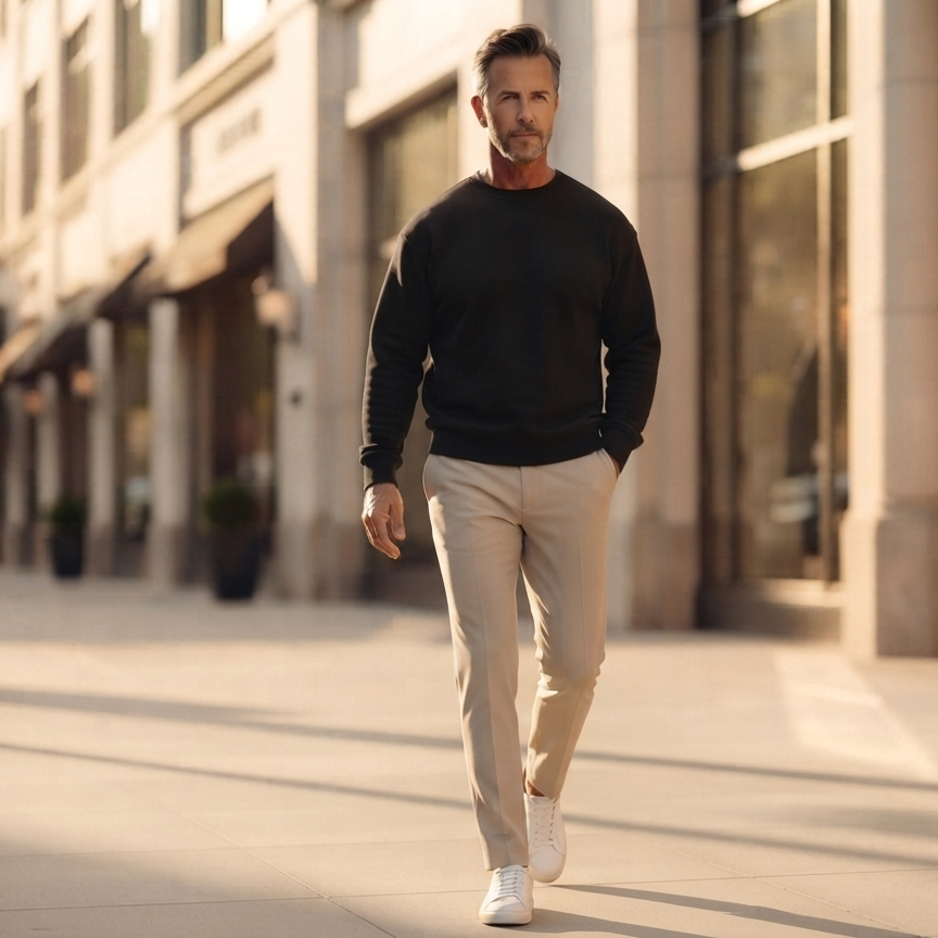 Men's Casual Crew Neck Sweatshirt