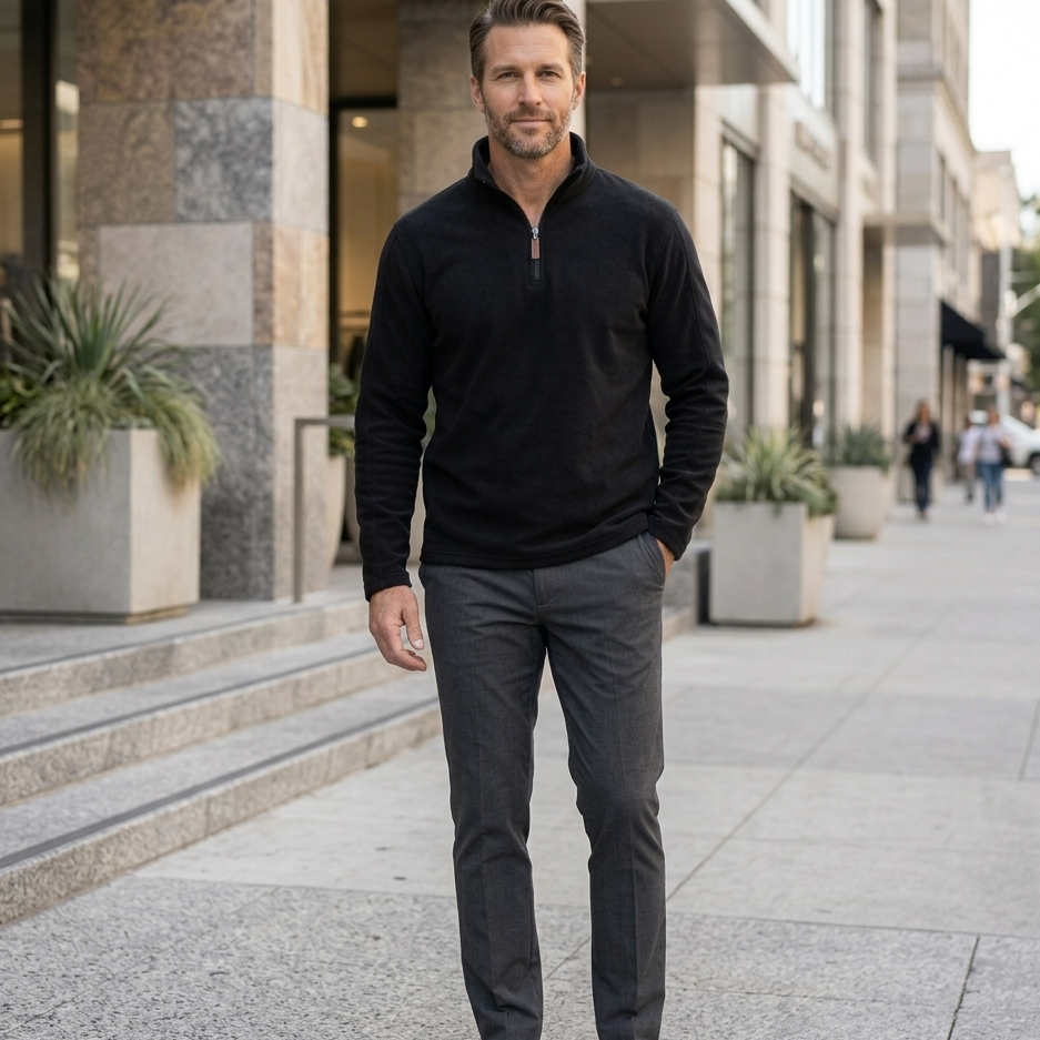 Men’s Quarter Zip Pullover Sweater