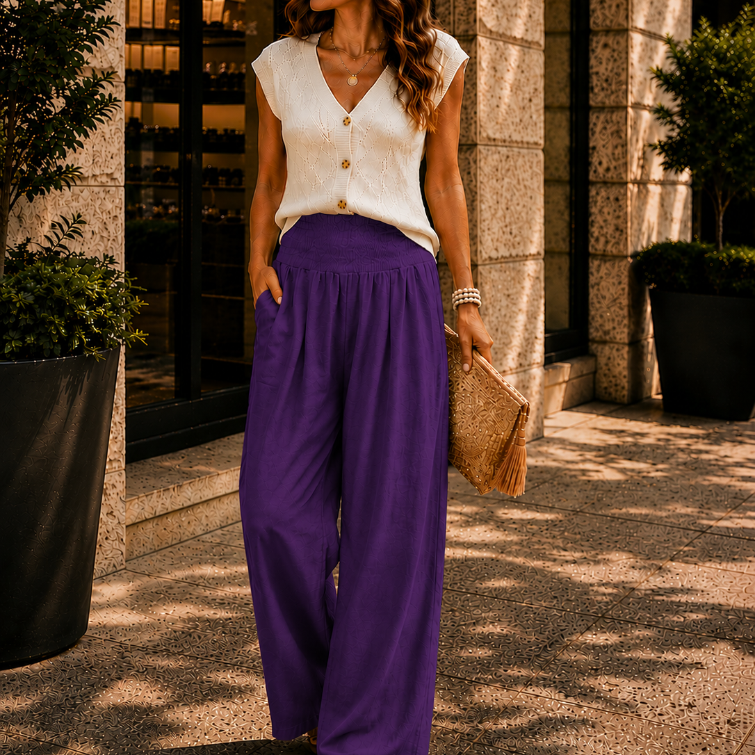 Women's Relaxed Resort Wide Leg Trousers