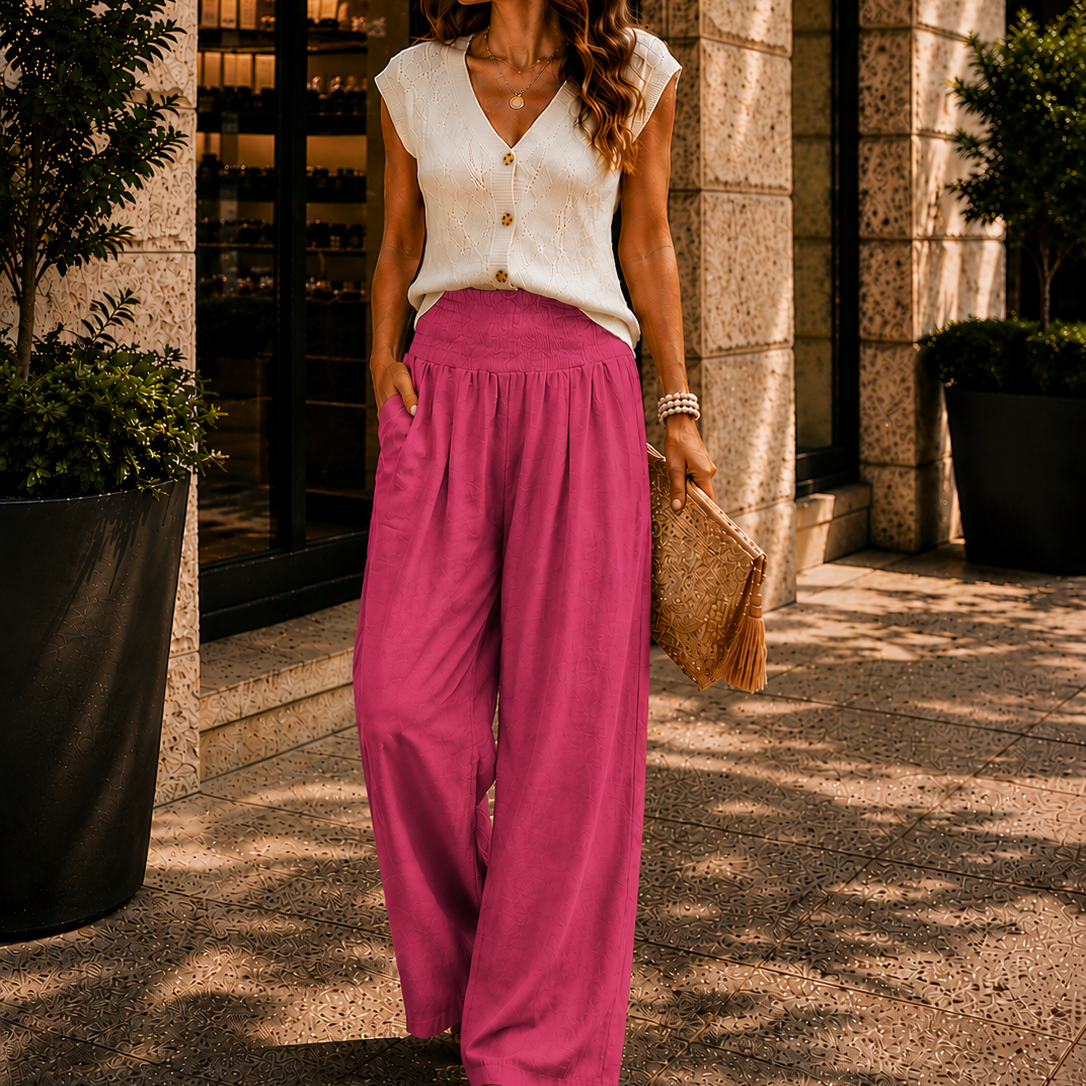 Women's Relaxed Resort Wide Leg Trousers