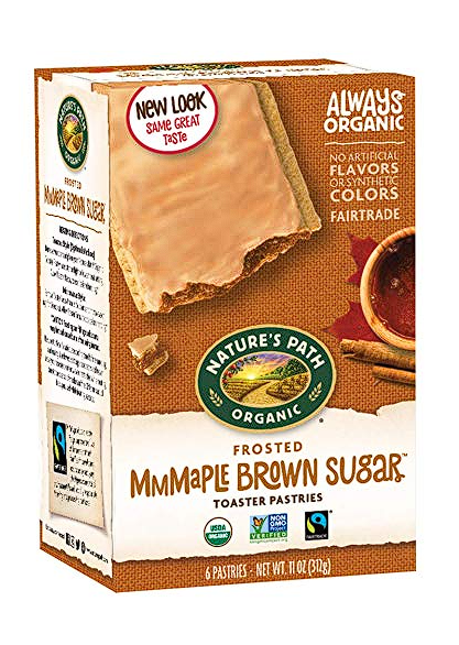 Toaster Pastries, Brown Sugar Maple Cinnamon, Frosted (6 per box), Organic, 11 oz.