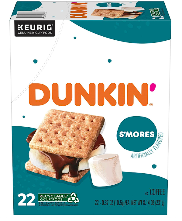 Dunkin’ S’mores Flavored Coffee, 22 Keurig K-Cup Pods