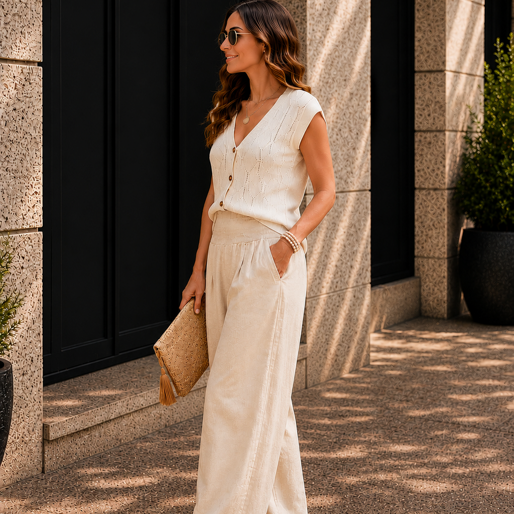 Women's Relaxed Resort Wide Leg Trousers