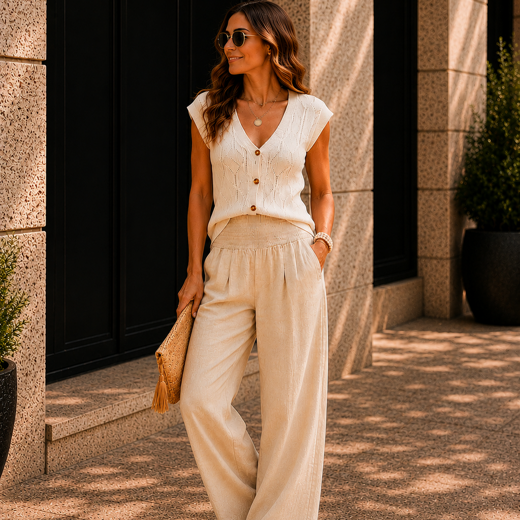 Women's Relaxed Resort Wide Leg Trousers