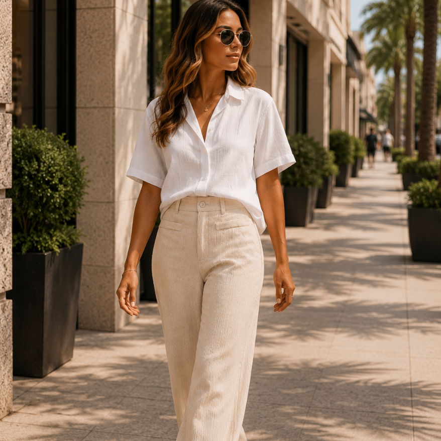 Women's High Waist Wide Leg Pants