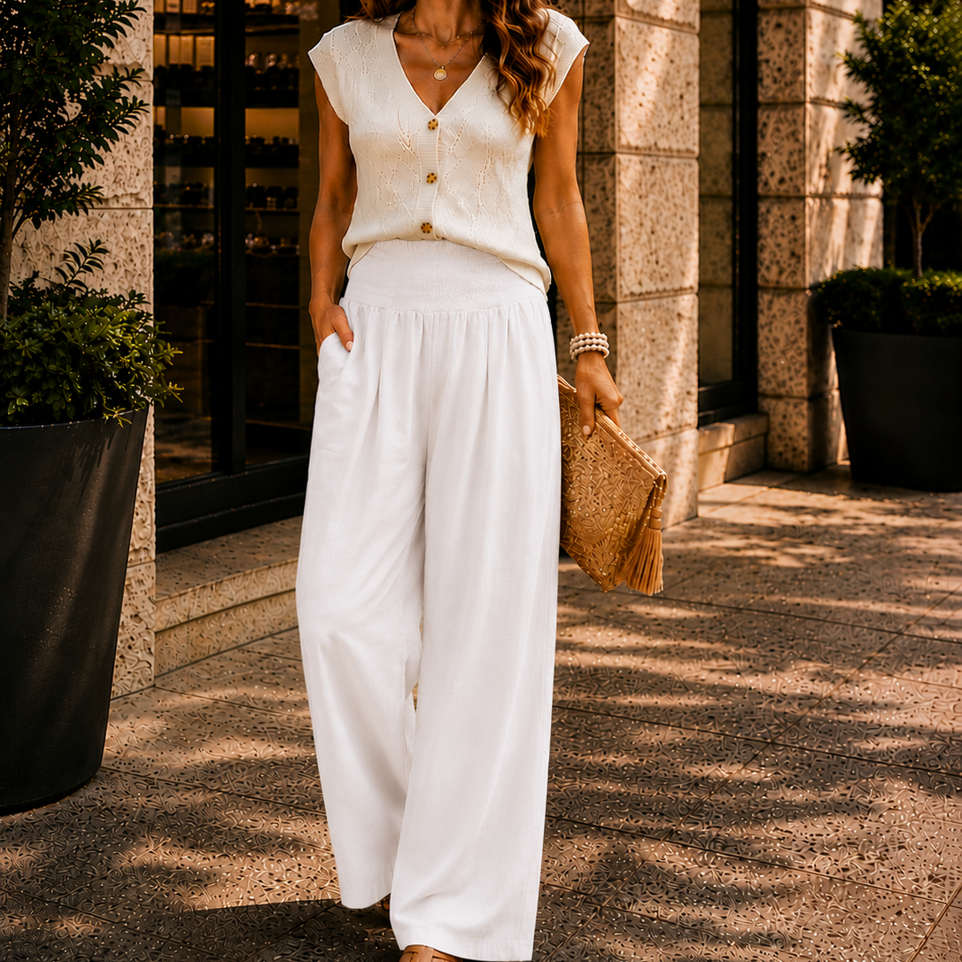 Women's Relaxed Resort Wide Leg Trousers