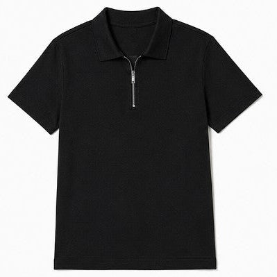 WeFind | Men's Zip Polo & Drawstring Shorts Set