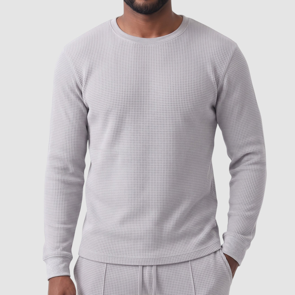 Men’s Textured Two-Piece Casual Lounge Set