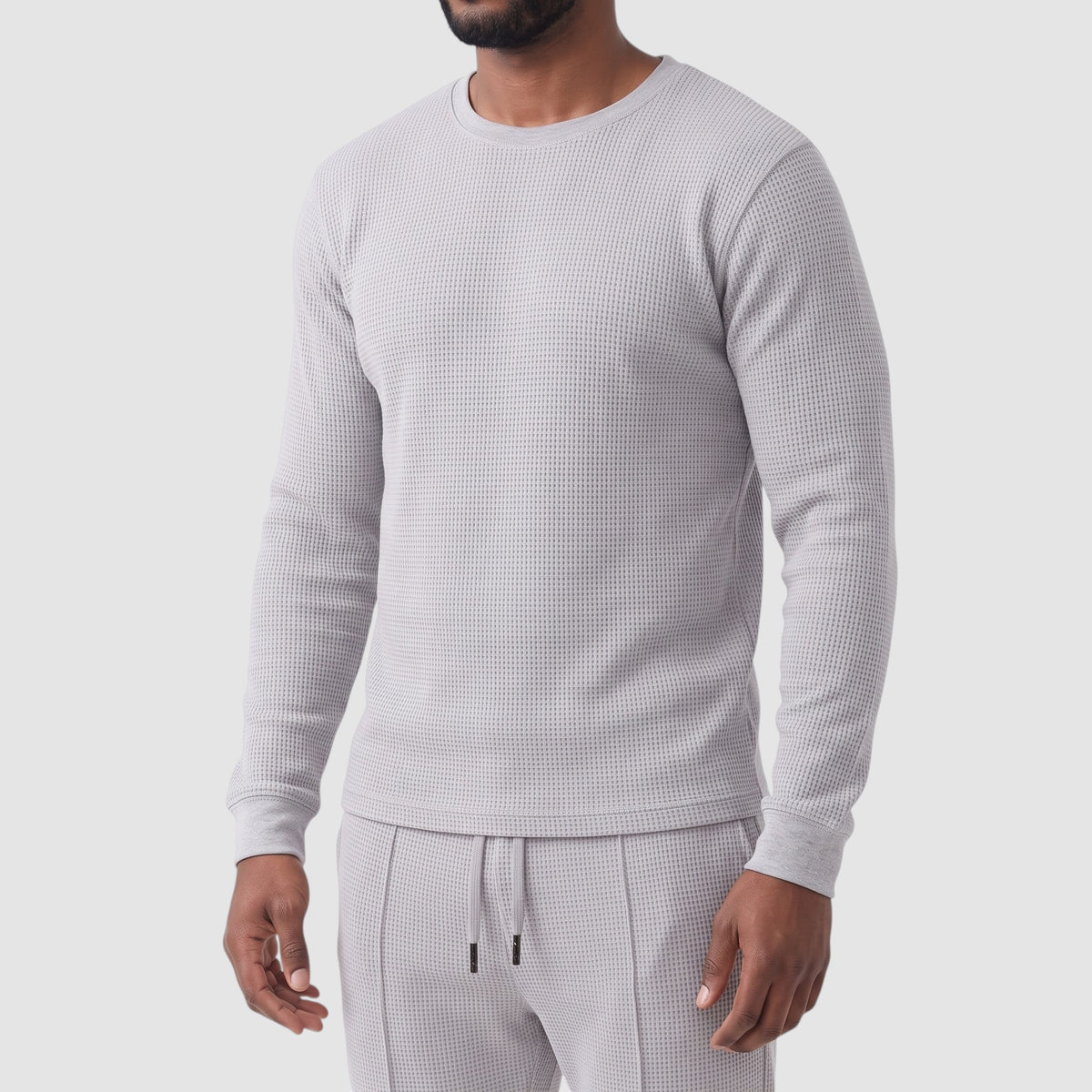 Men’s Textured Two-Piece Casual Lounge Set