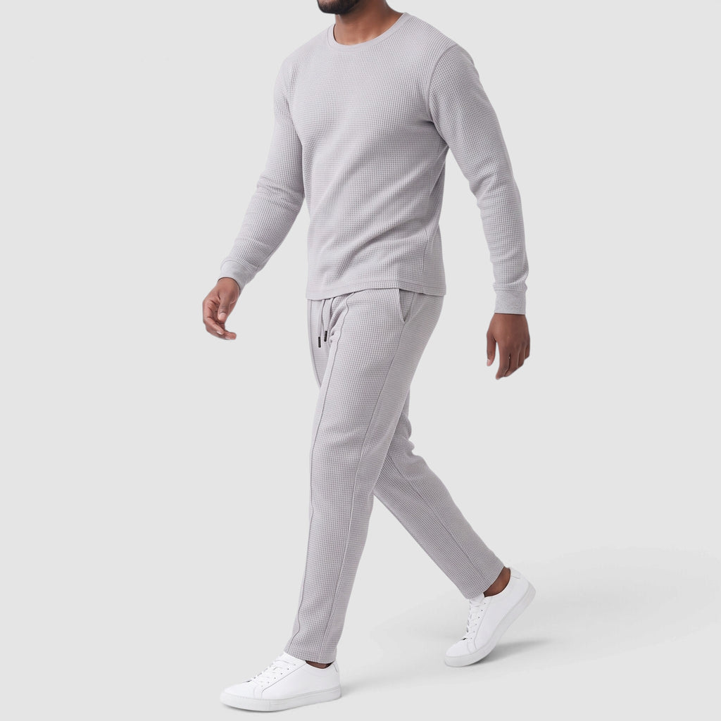 Men’s Textured Two-Piece Casual Lounge Set