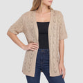 Women’s Open-Knit Cardigan – Lightweight Crochet-Style Layer