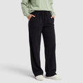 Women’s High-Waisted Drawstring Wide-Leg Trousers – Relaxed Fit