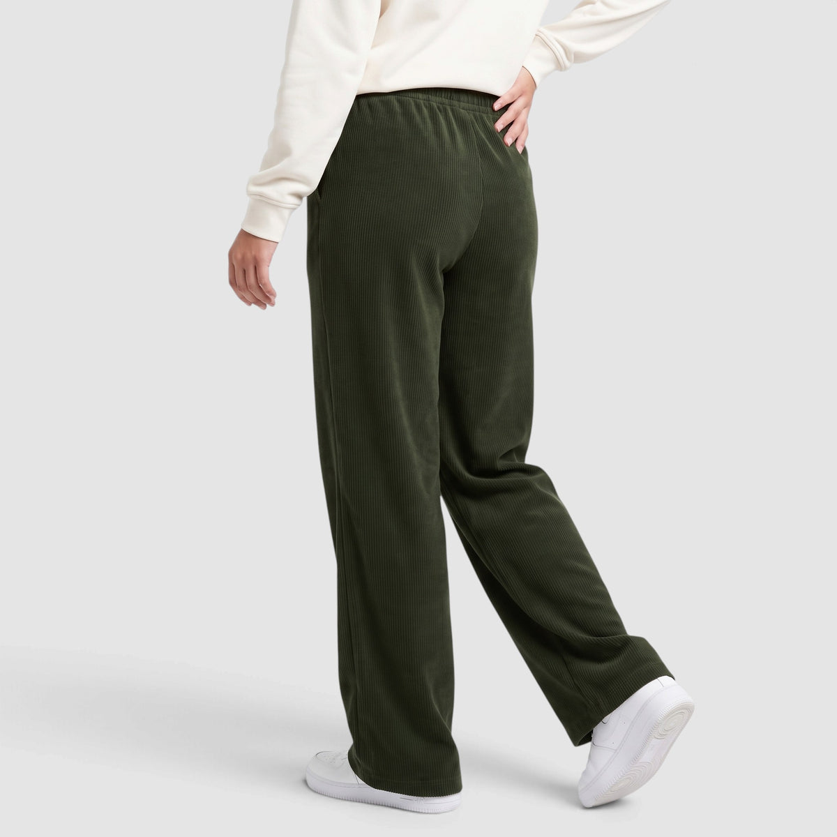Women’s High-Waisted Drawstring Wide-Leg Trousers – Relaxed Fit