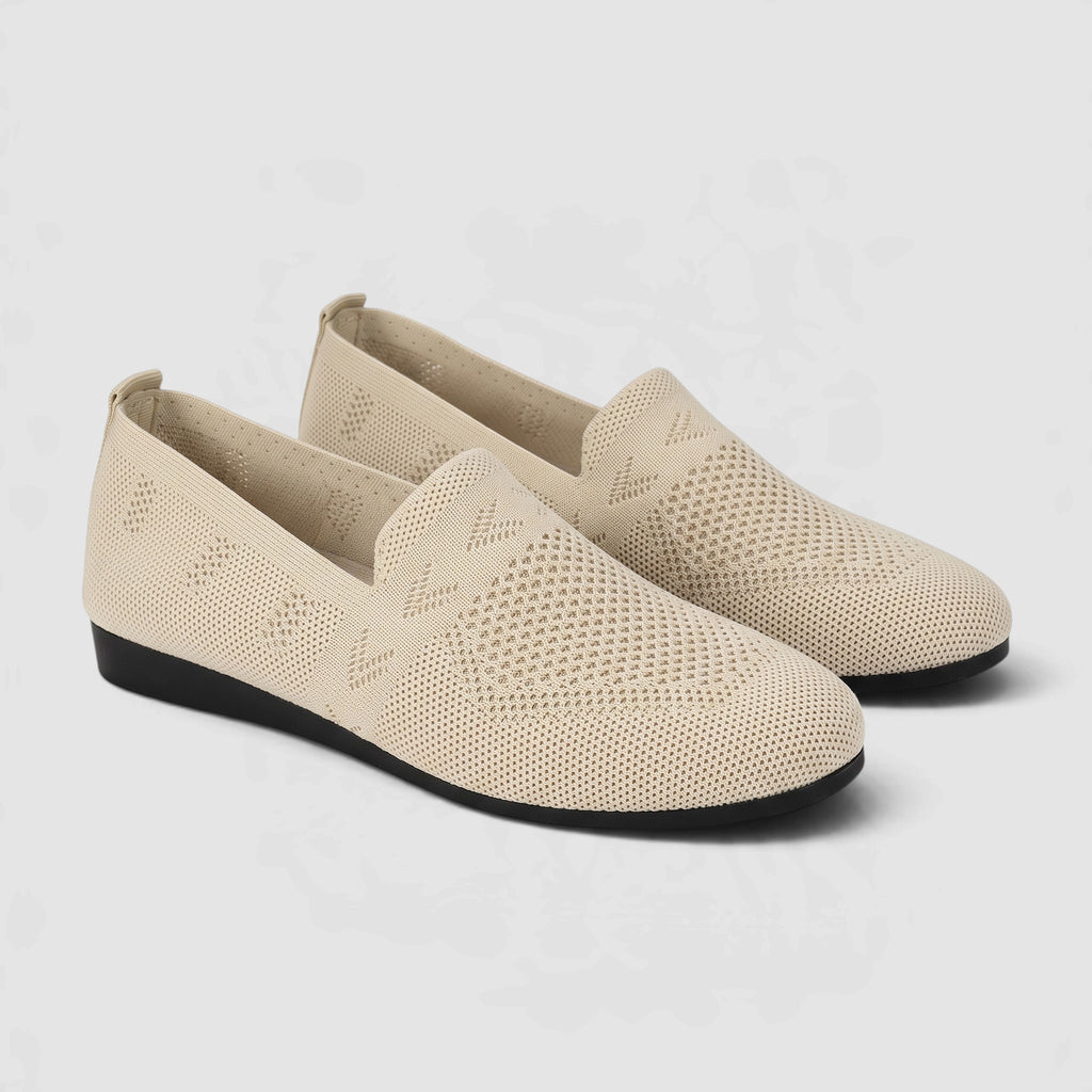 Women’s Comfortable Slip-On Flats – Lightweight Knit Shoes