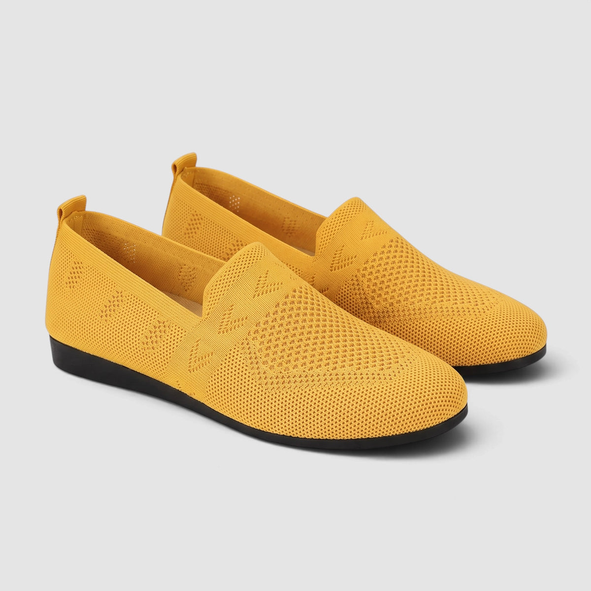 Women’s Comfortable Slip-On Flats – Lightweight Knit Shoes