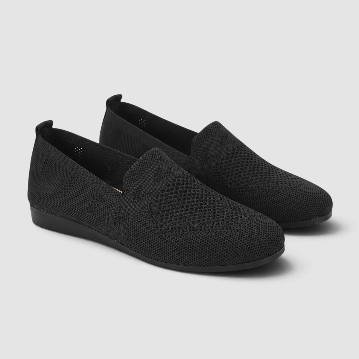 Women’s Comfortable Slip-On Flats – Lightweight Knit Shoes