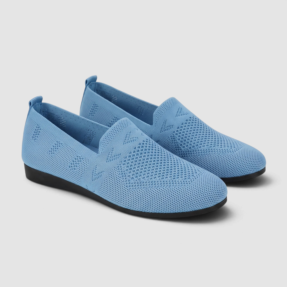 Women’s Comfortable Slip-On Flats – Lightweight Knit Shoes
