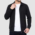 Men’s Casual Zip-Up Knit Jacket – Lightweight