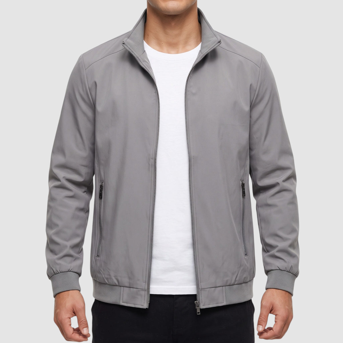 Men’s Modern Casual Zip-Up Jacket