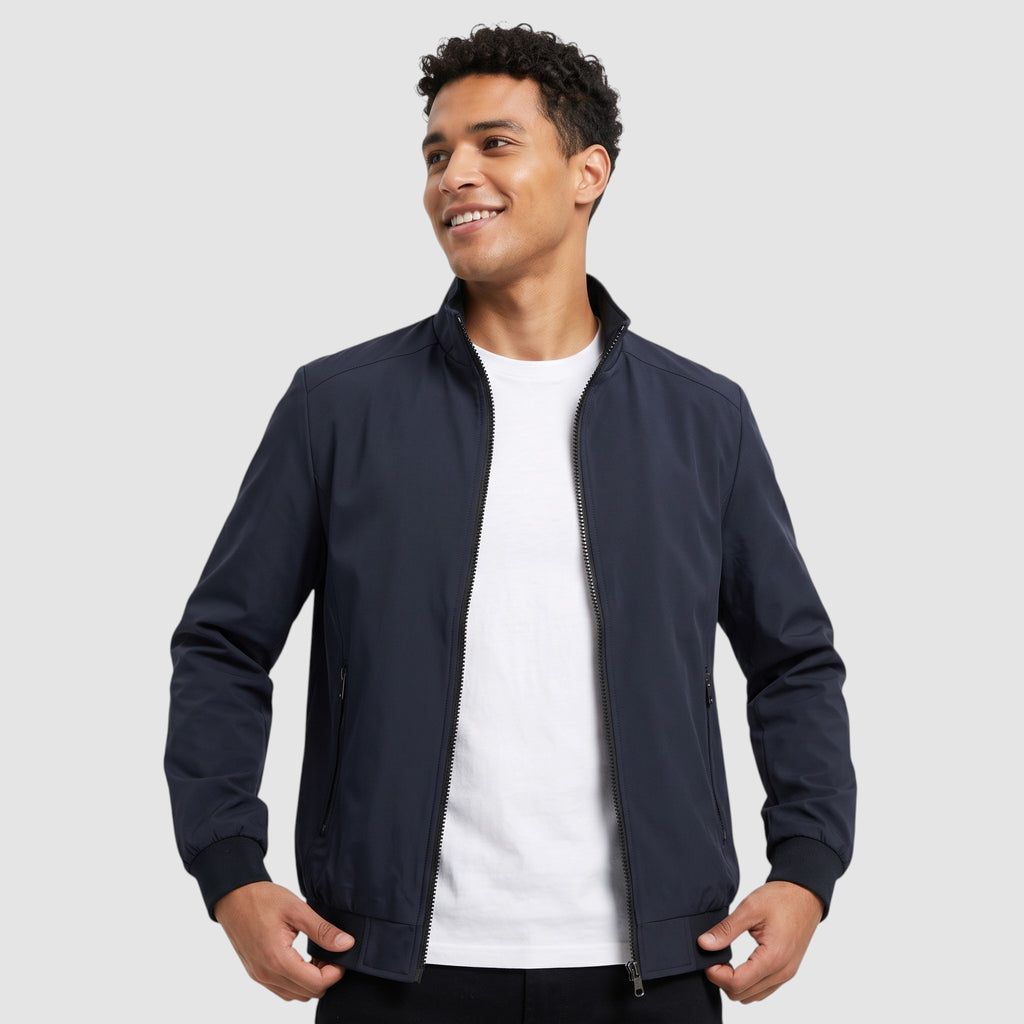 Men’s Modern Casual Zip-Up Jacket