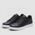 Men’s Leather Lace-Up Sneakers – Casual Shoes