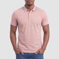 Men’s Contrast Collar Polo Shirt – Short Sleeve Casual Top