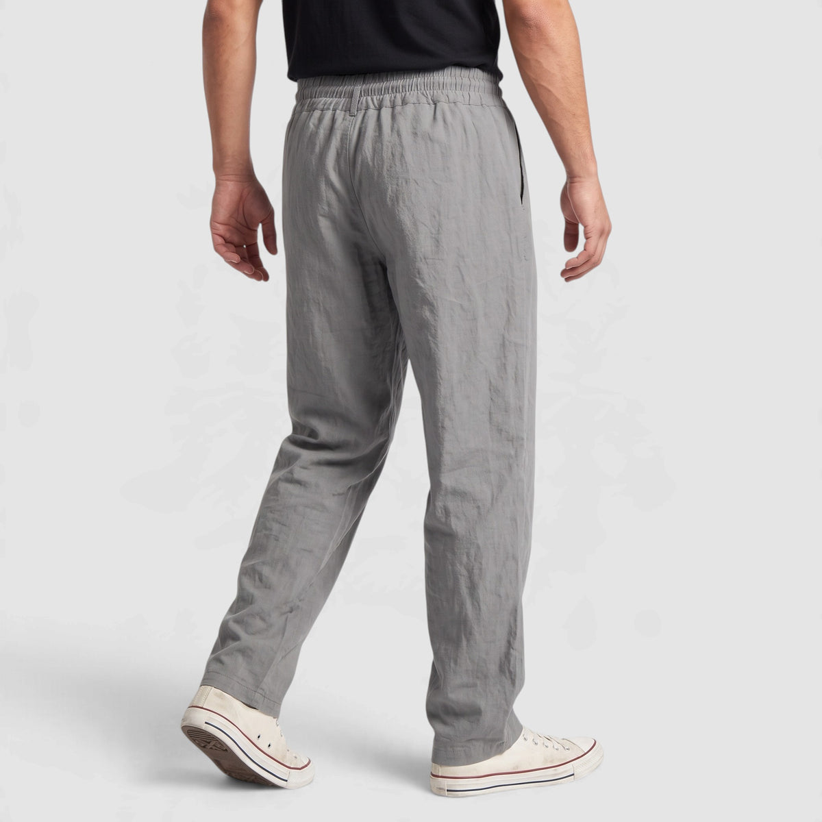 Men's Lightweight Drawstring Linen Blend Pants
