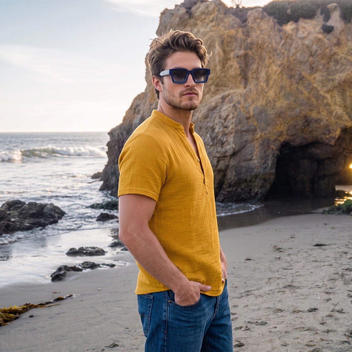 Men’s Classic Square Sunglasses