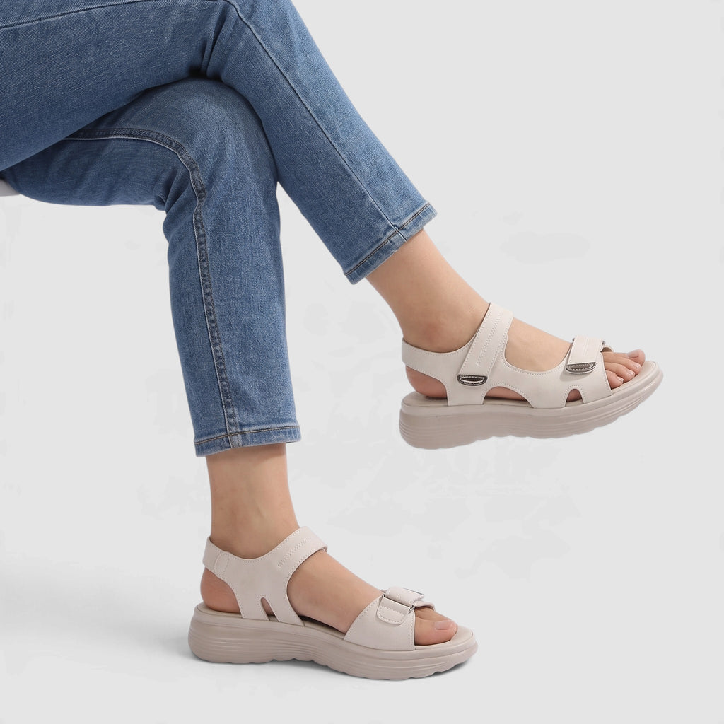 Women’s Adjustable Everyday Sandals – Thick Sole Walking Sandals