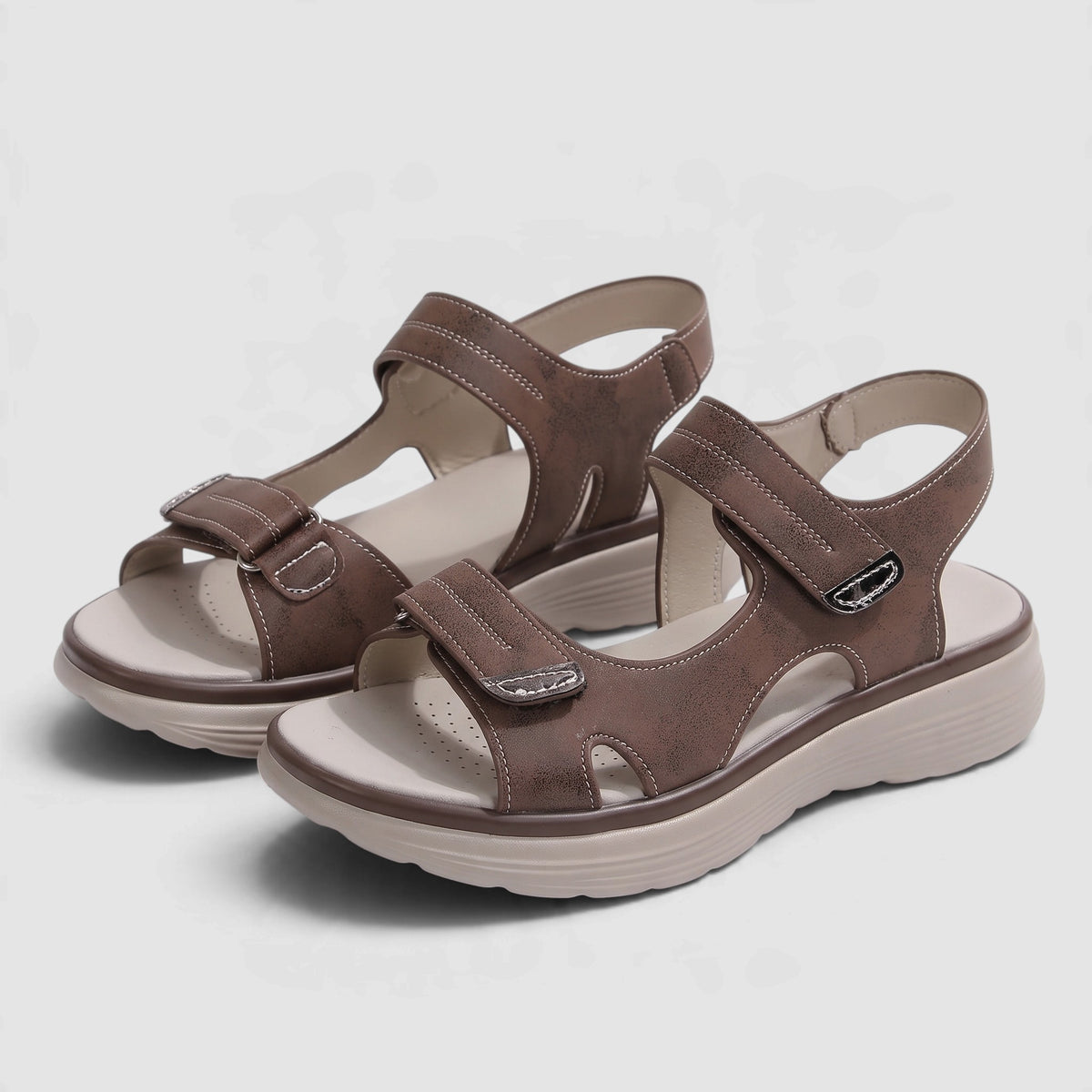Women’s Adjustable Everyday Sandals – Thick Sole Walking Sandals