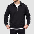 Men’s Oversized Quarter-Zip Pullover Sweatshirt