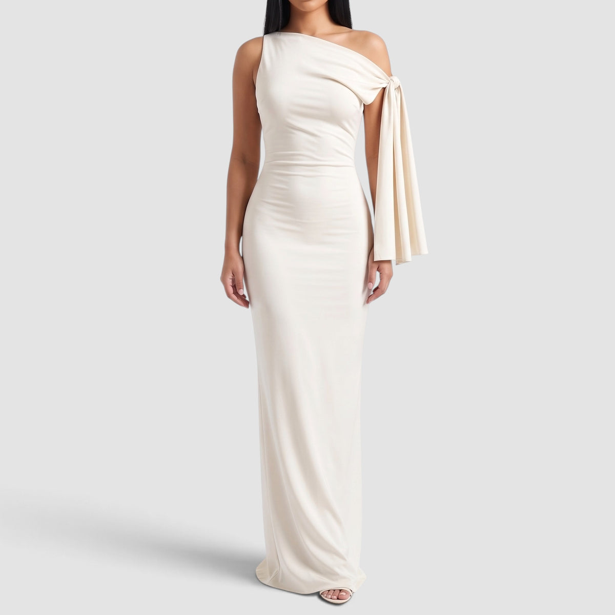 Women's One Shoulder Maxi Dress